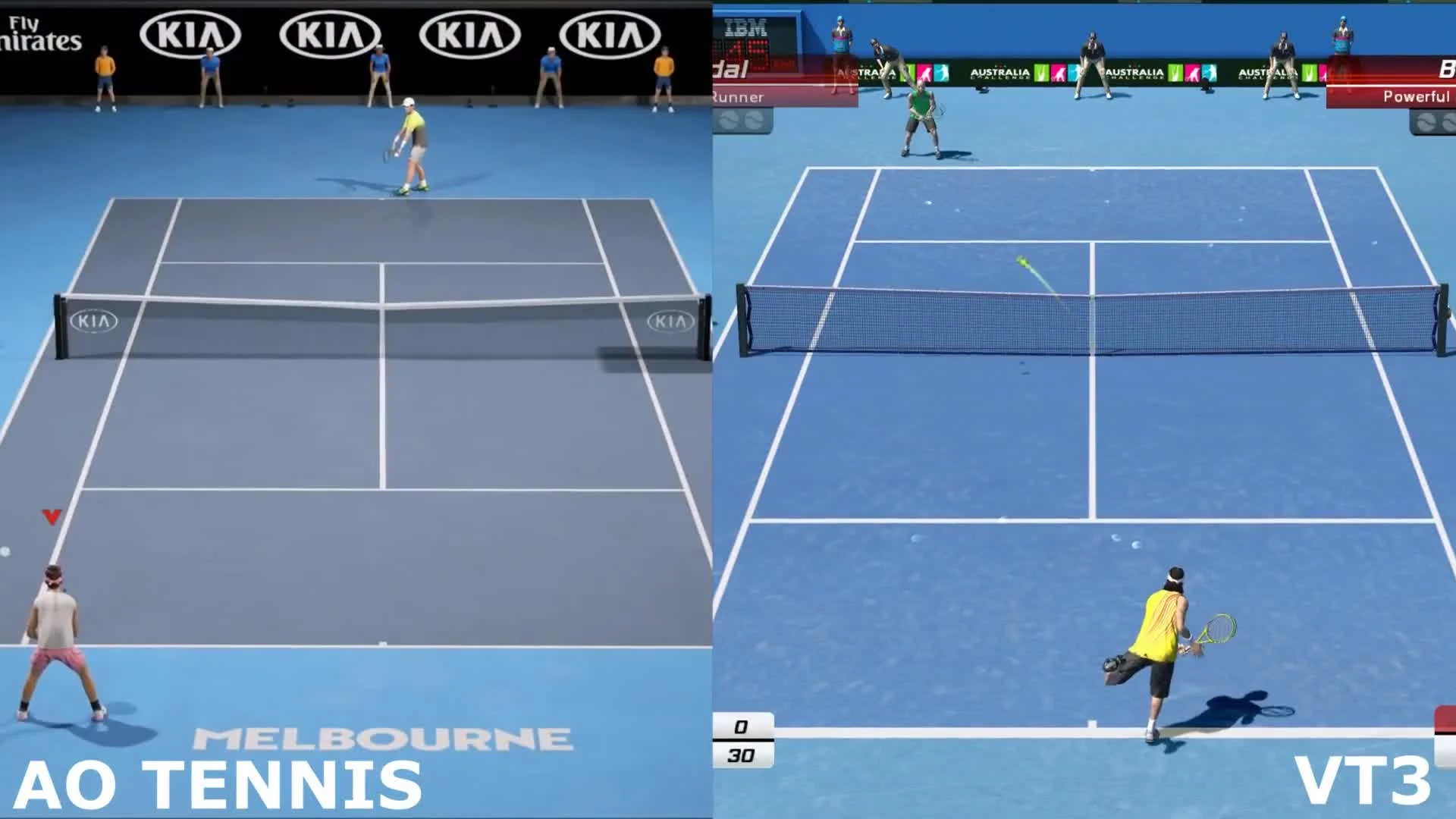 Сравнение графики - AO TENNIS vs Virtua Tennis 3