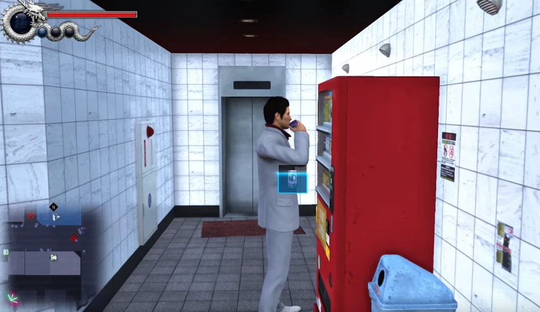 Торговые автоматы с напитками в серии Yakuza