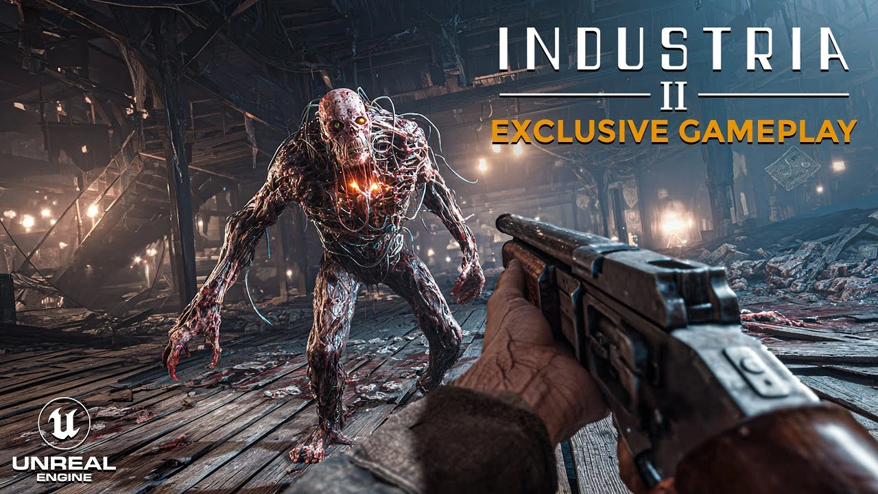 Почти 30 минут исследования мрачного шутера Industria 2 в духе Half-Life и Bioshock