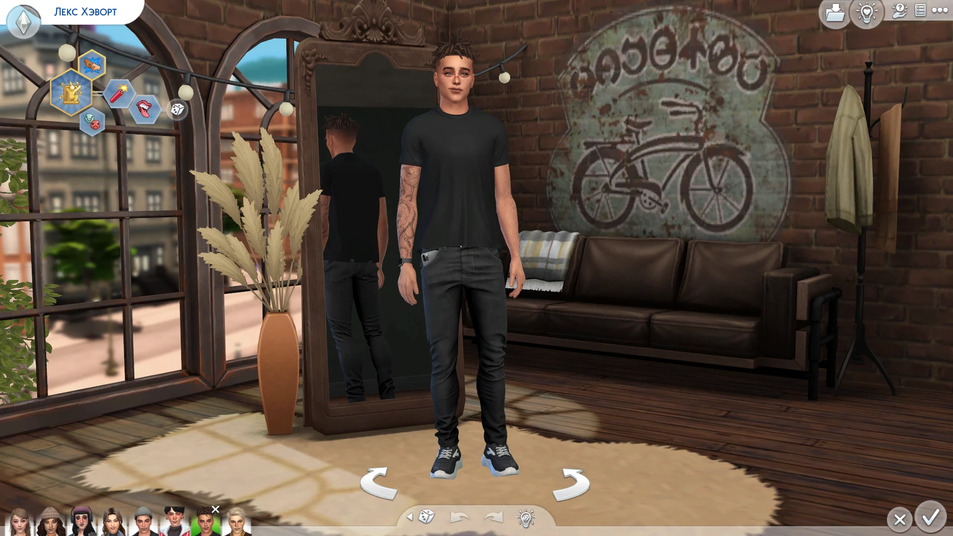 The Sims 4 "Замена Фона CAS Меню"