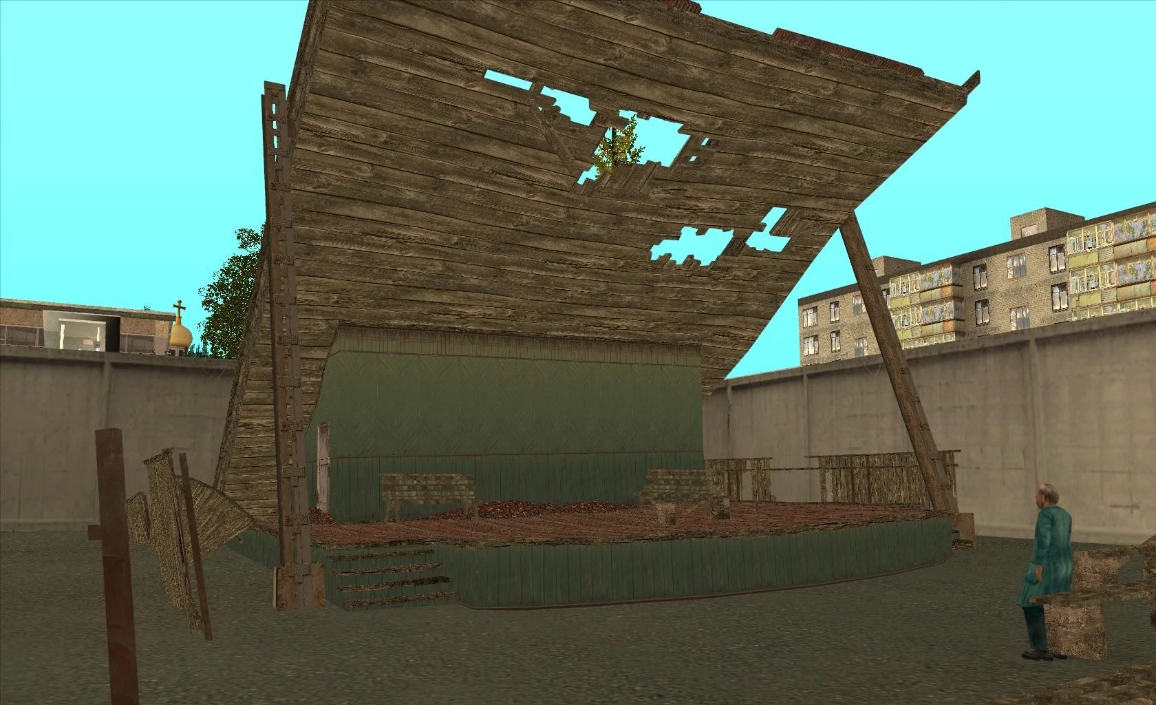 Grand Theft Auto: San Andreas "Сцена из S.T.A.L.K.E.R."