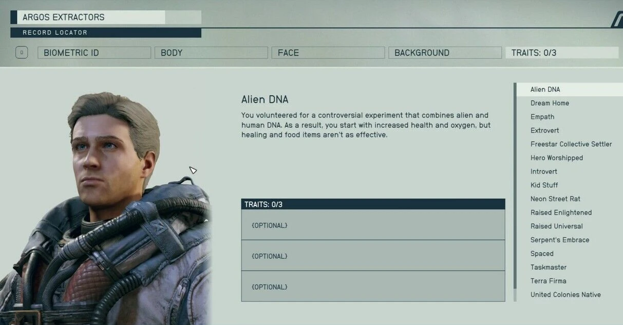 Starfield "Сохранение - Райан Гослинг - пресет персонажа"