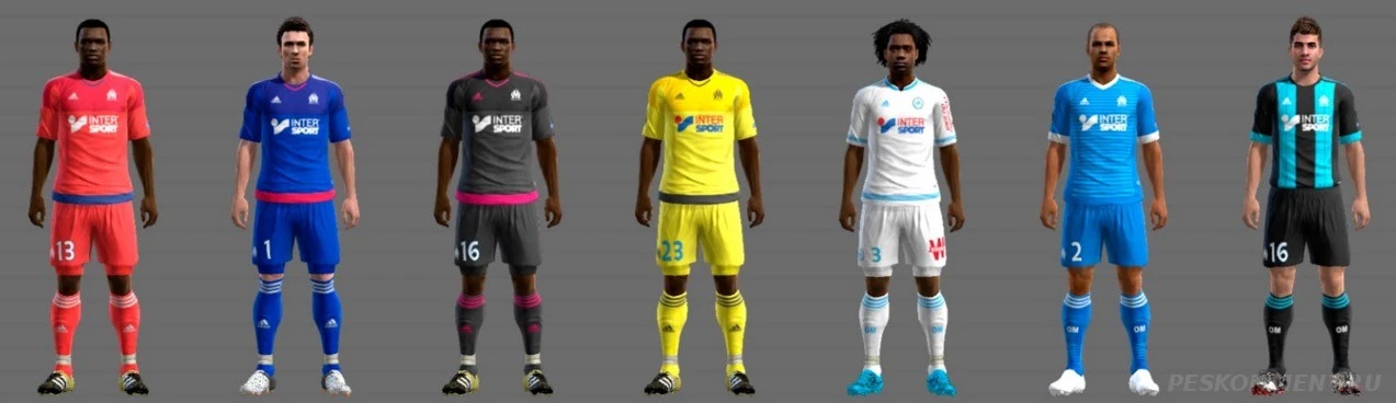 Pro Evolution Soccer 2013 "Обновленная форма ФК Олимпик Марсель в сезоне 2015-16"