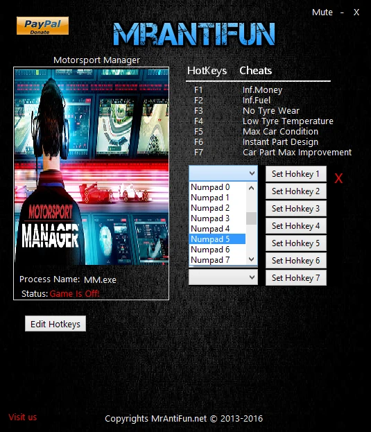 Motorsport Manager: Трейнер/Trainer (+7) [1.0.11576] {MrAntiFun}