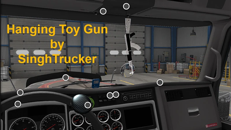 American Truck Simulator "Новый аксессуар в кабину грузовика автомат Калашникова" [1.45]