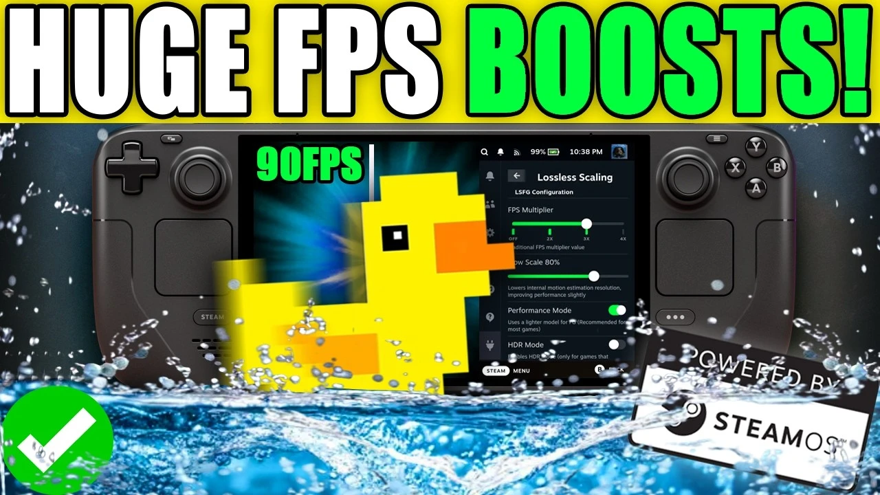 20 игр на Steam Deck с генерацией кадров через Lossless Scaling - от Ведьмака 3 до Baldur's Gate 3