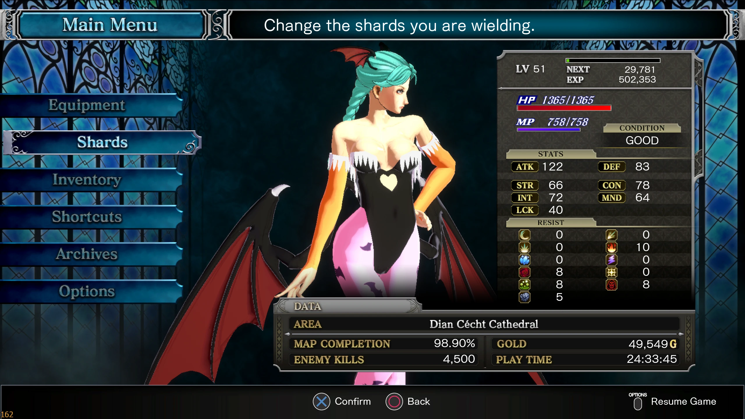 Bloodstained: Ritual of the Night "Сексапильная Морриган"