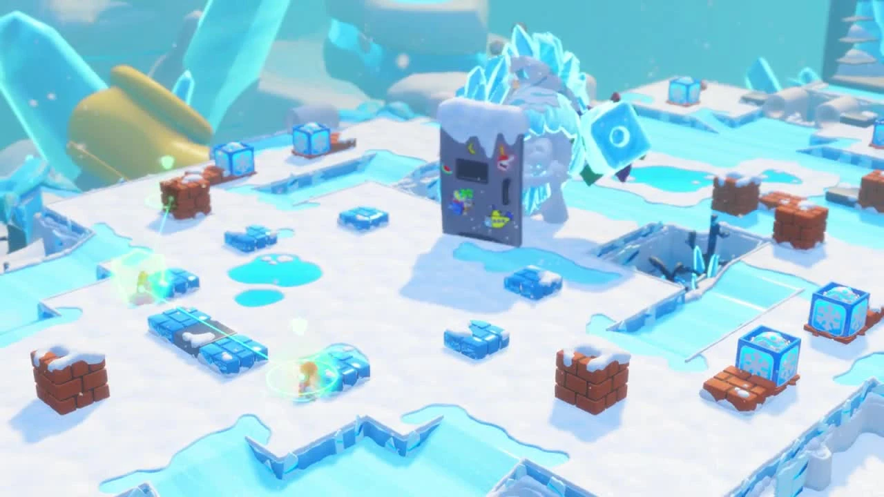 Mario and Rabbids - Icicle Golem Битва с боссом