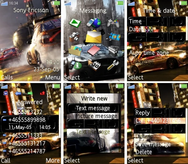 GRID "Theme SE 240x320"