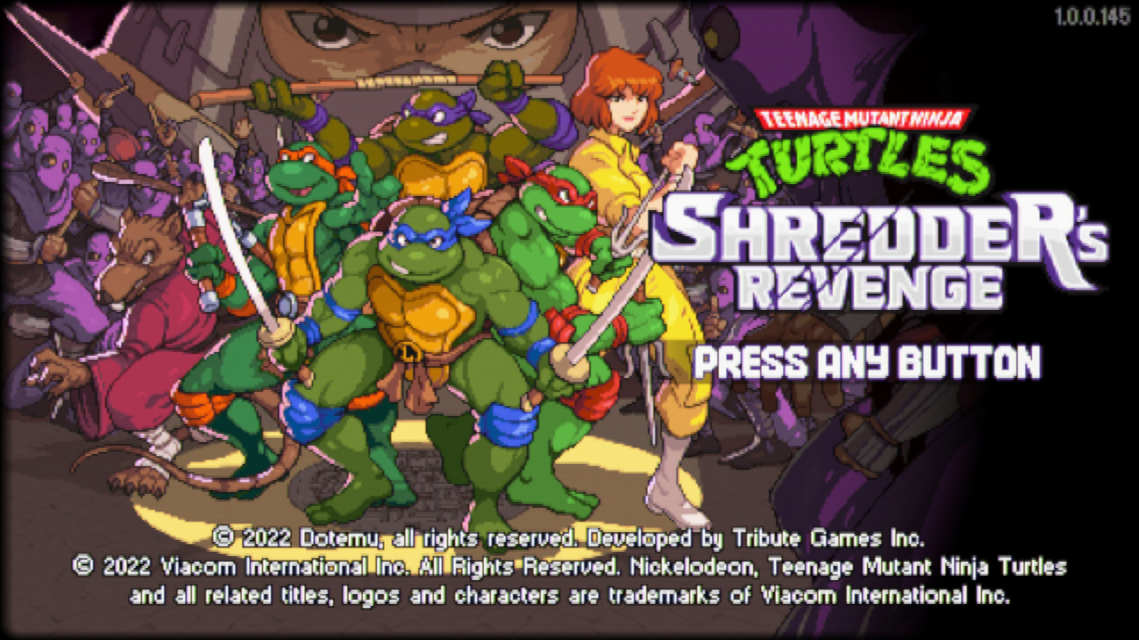 Teenage Mutant Ninja Turtles: Shredder's Revenge "Цвета черепах в стиле оригинальной игры под SNES"