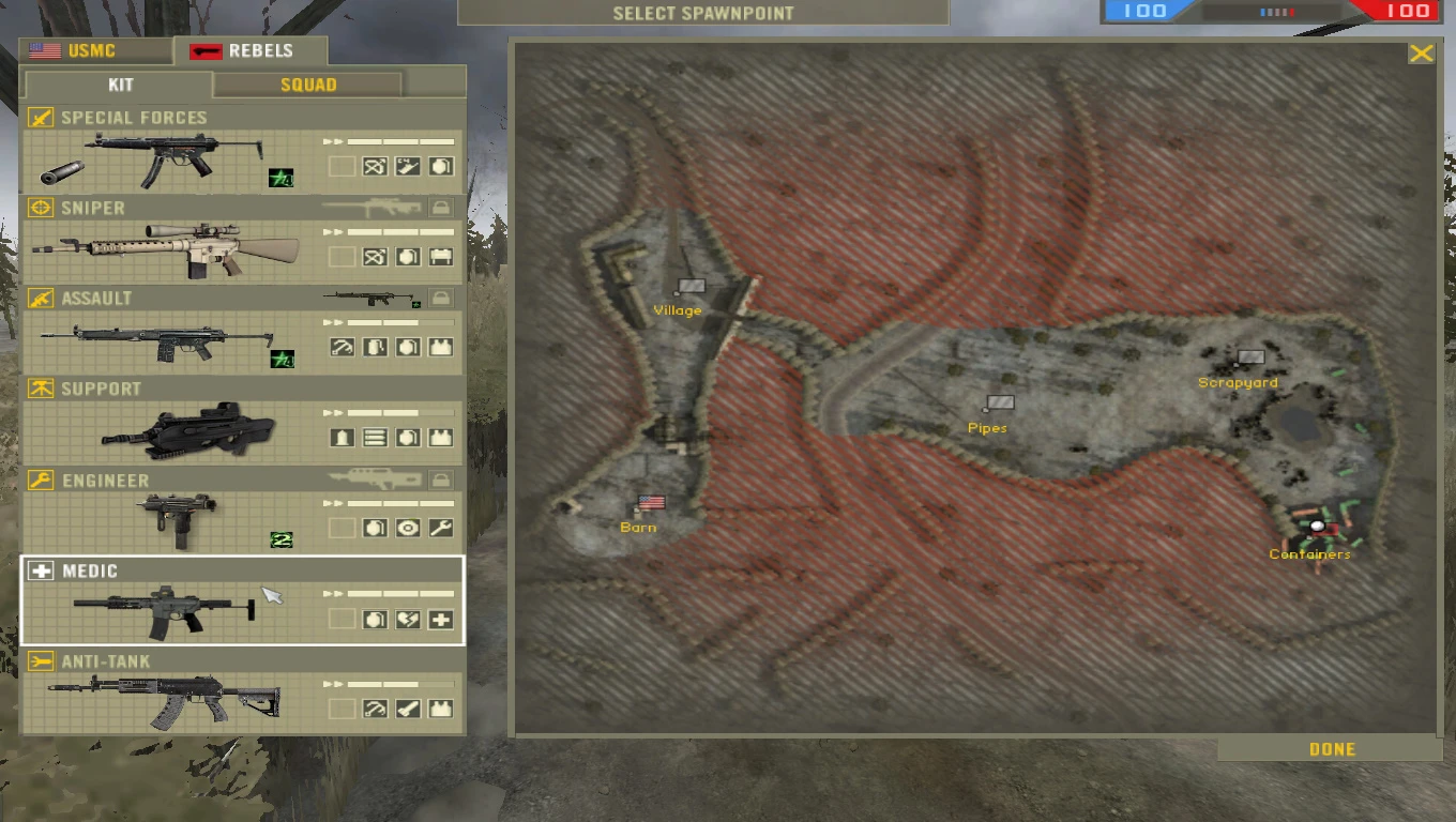 Battlefield 2 "Сборка оружия и скинов под Special Force Group"