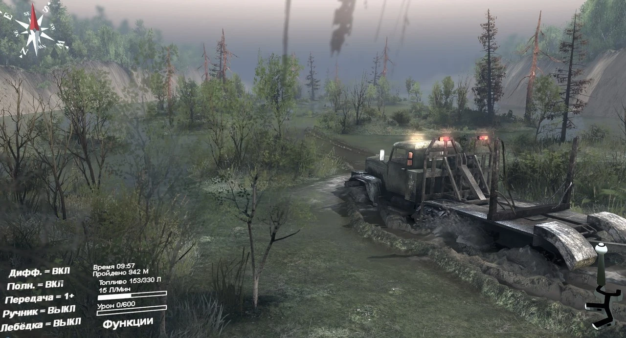 Spintires "Карта "Кудрово1" для 25.12.15"