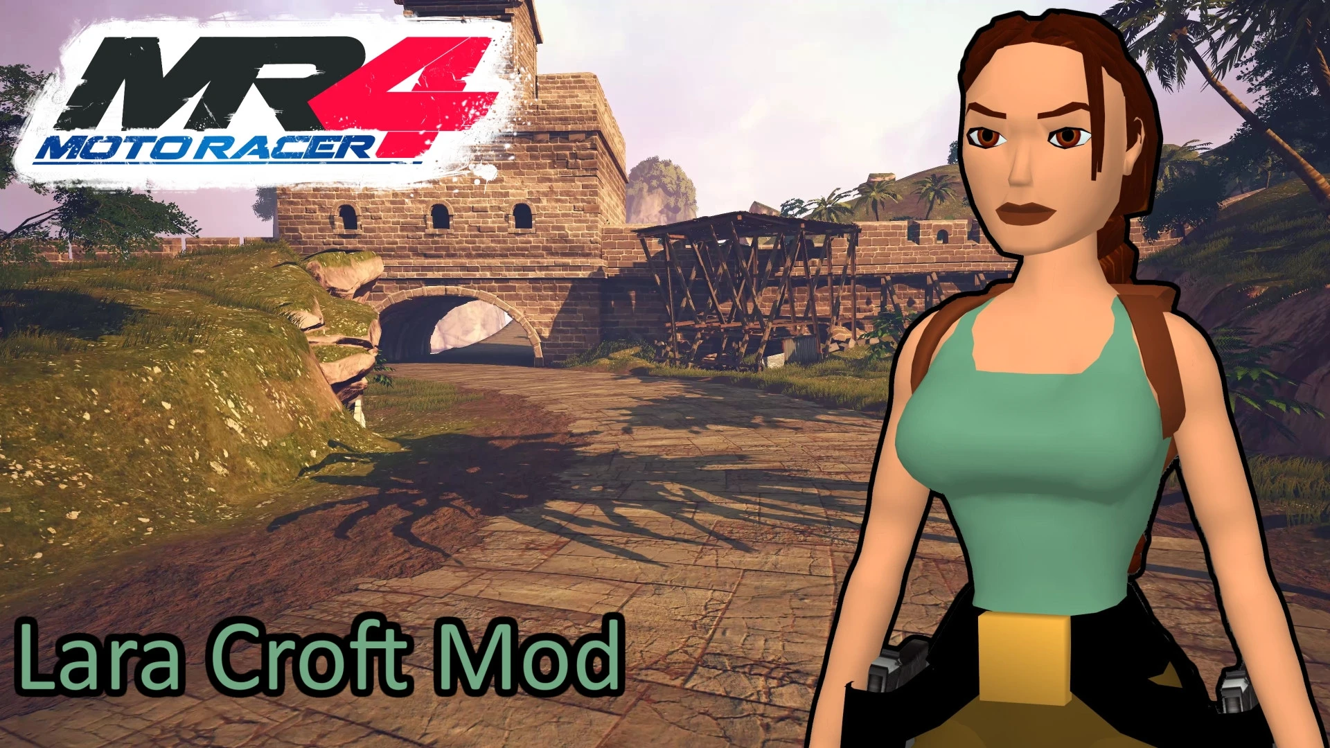 Moto Racer 4 "Скин Lara Croft"