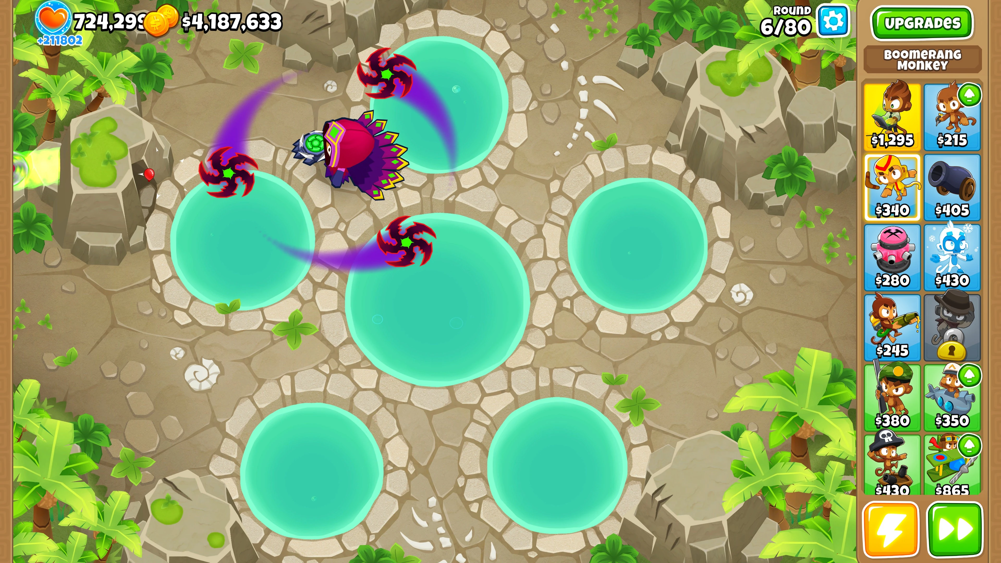 Bloons TD 6 "Таблица +6 для Cheat Engine от Debugg0x064: Жизни, деньги, прокачка"