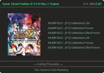 Super Street Fighter 4 - Arcade Edition: Трейнер (+3) [1.0] {KelSat}