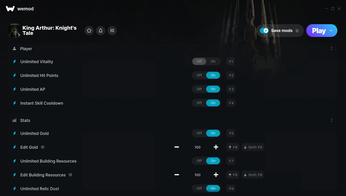 King Arthur: Knight's Tale "Трейнер +14" [UPD: 19.05.2025] {ColonelRVH / WeMod}