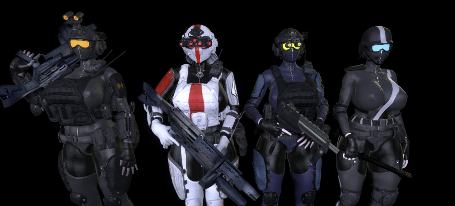 Garry's Mod "Tactical Female Combine - 4 женских комбайнов NPC"