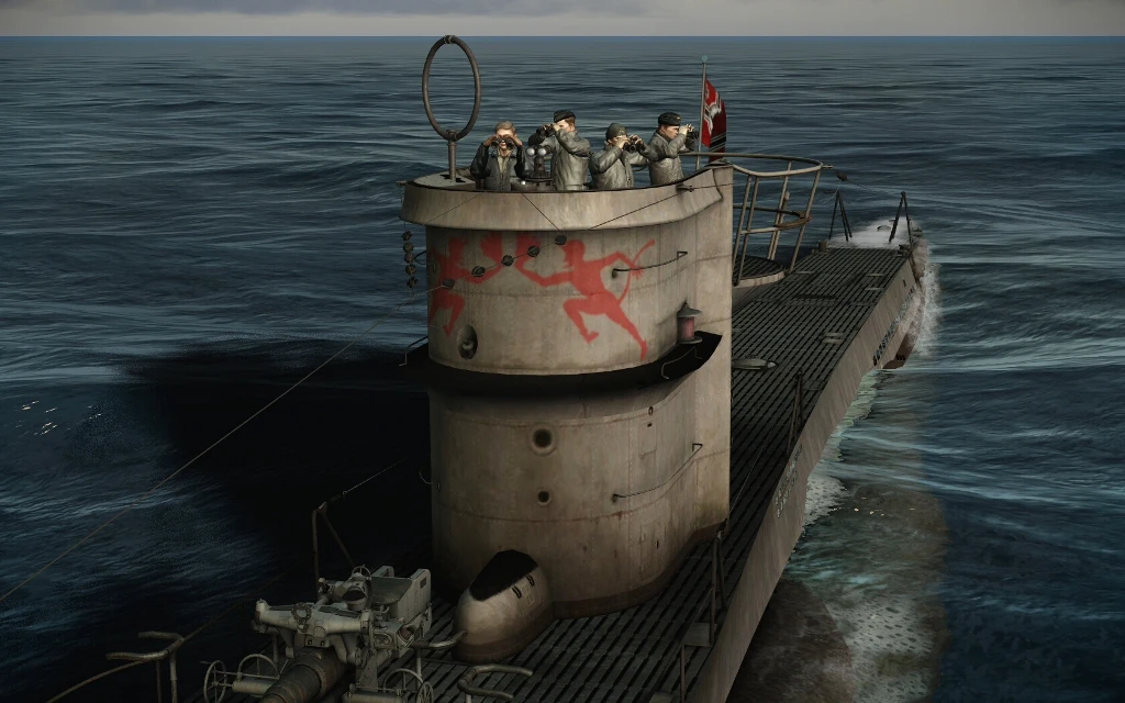 Silent Hunter 5: Battle of the Atlantic "NOZAURIO'S SKIN (U-552-Red Devil Emblem) BETA"