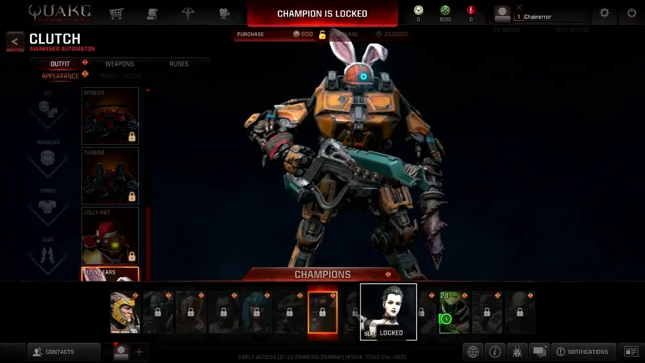 Quake Champions - Все сеты Брони и Украшения