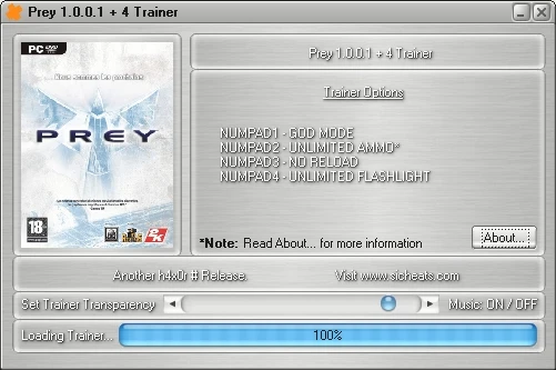 Prey: Трейнер (+4) [1.0.0.1] {h4x0r}