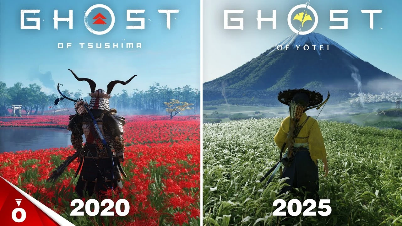 Сравнение деталей, физики и боевой динамики в Ghost of Yotei и Ghost of Tsushima