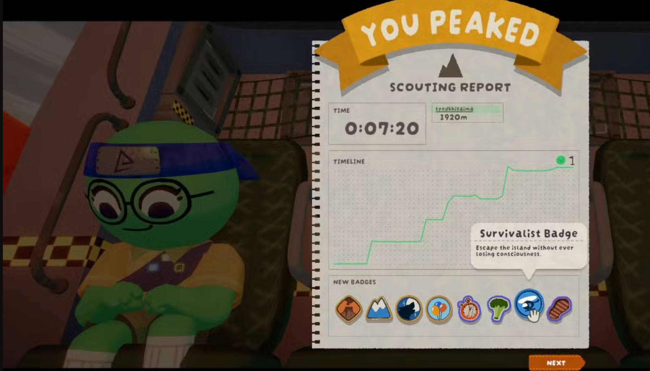 Как получить достижение "ВЫЖИВАЛЬЩИК" в PEAK