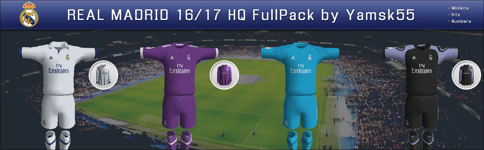 FIFA 10 "REAL MADRID 16/17 HQ FullPack by Yamsk55"