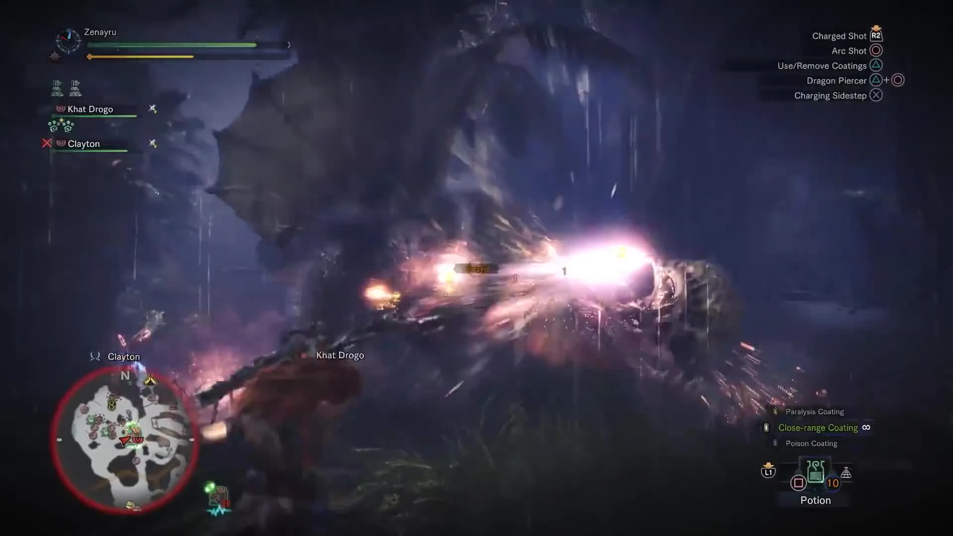 Элой из Horizon Zero Dawn охотится за гигантом Анджанатхом в Monster Hunter World