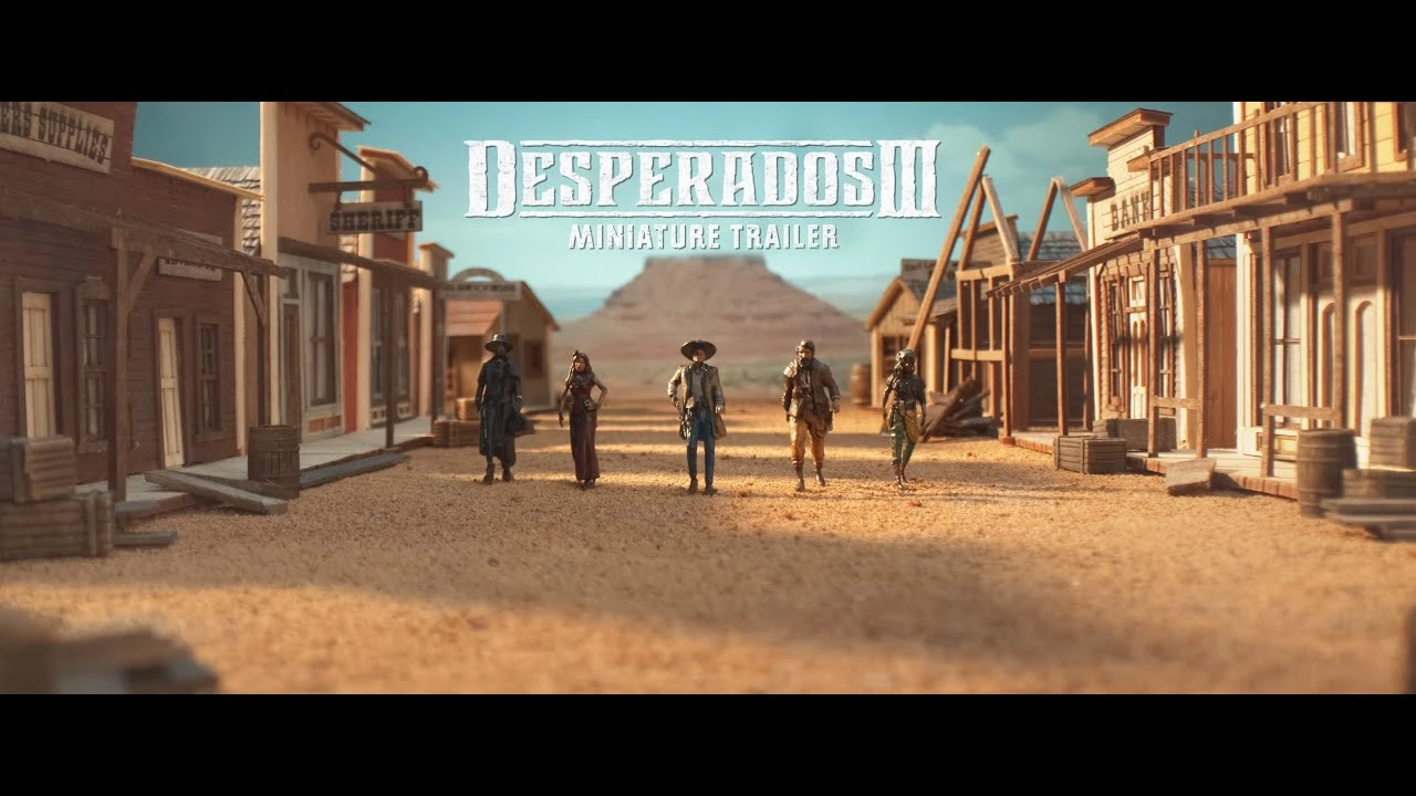 Новый трейлер Desperados III представлен в виде миниатюрной диорамы