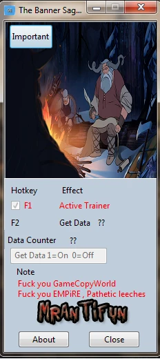 The Banner Saga: Трейнер/Trainer (+6) [1.0] {MrAntiFun}