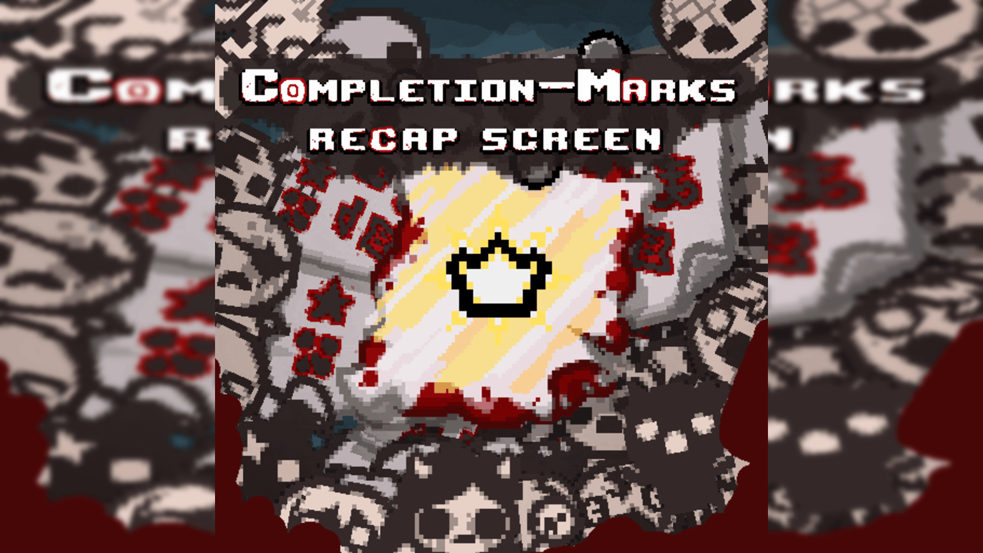 The Binding of Isaac "Экран с марками завершения"