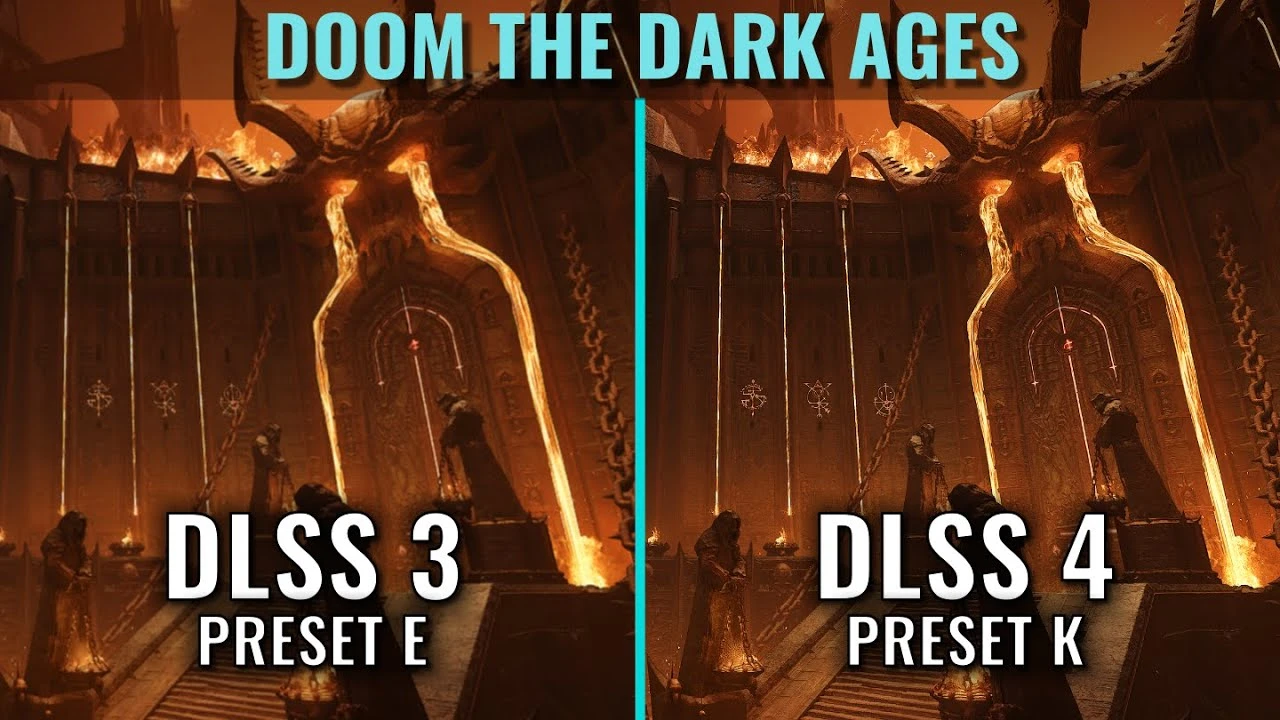 DLSS 4 против DLSS 3 в Doom: The Dark Ages - качество и FPS на RTX 3070