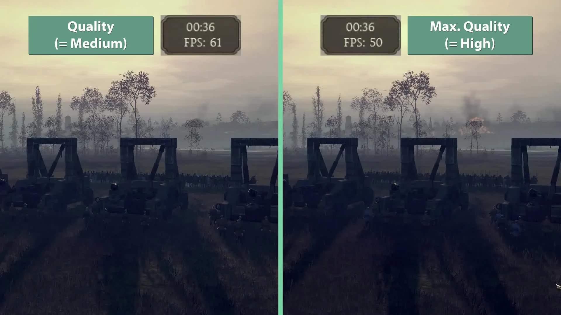 Total War: Attila "Тест частоты кадров GTX 970 SLI @1440p"