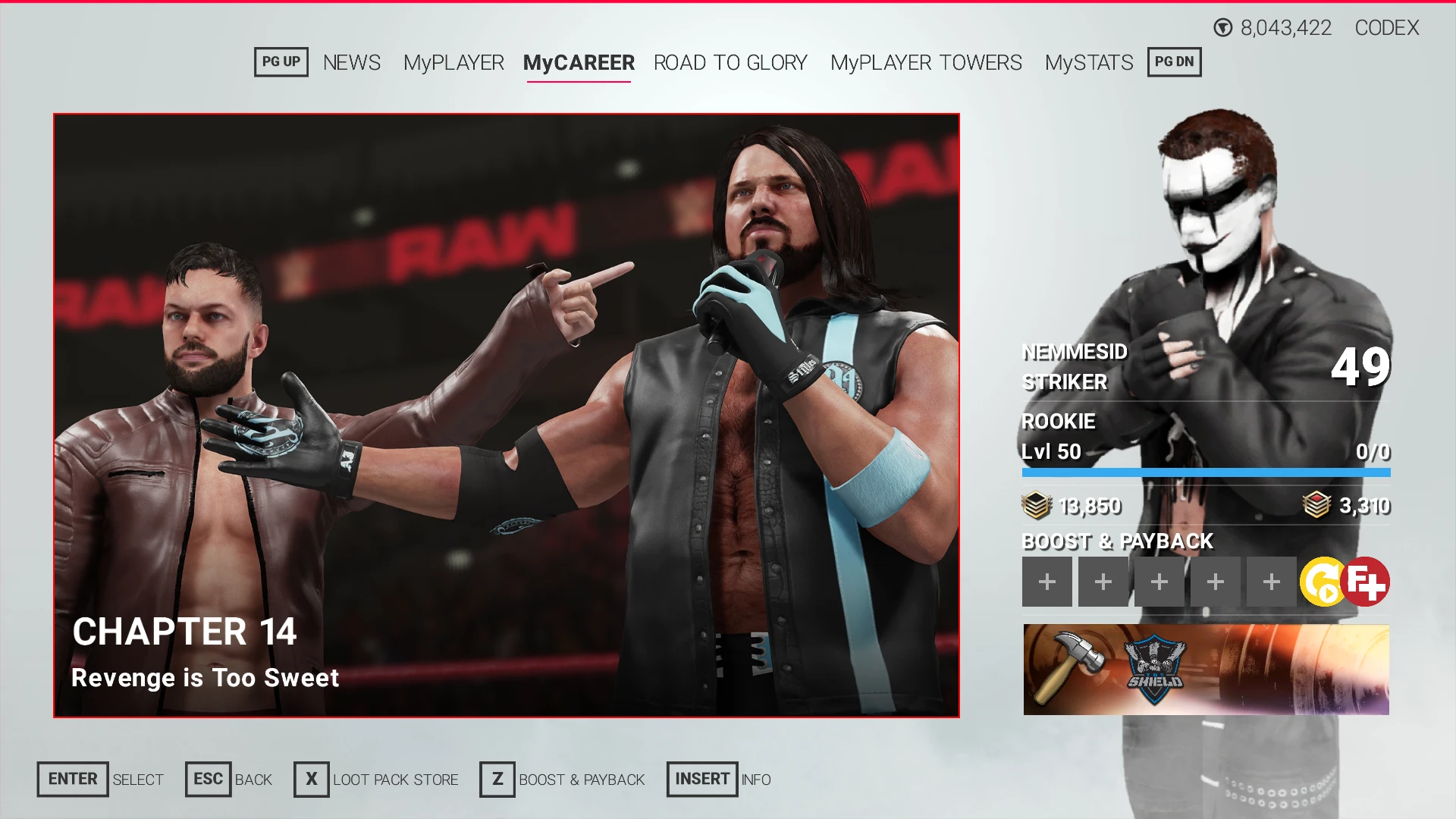 WWE 2K19: Сохранение/SaveGame (Открыто всё)