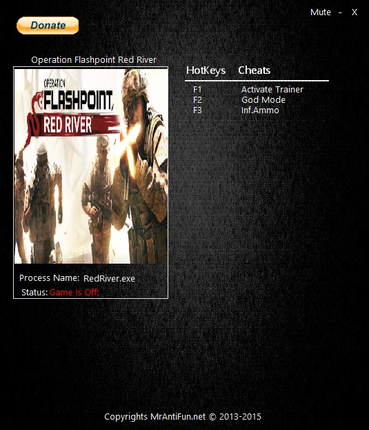 Operation Flashpoint: Red River: Трейнер/Trainer (+2) [Latest Steam] {MrAntiFun}