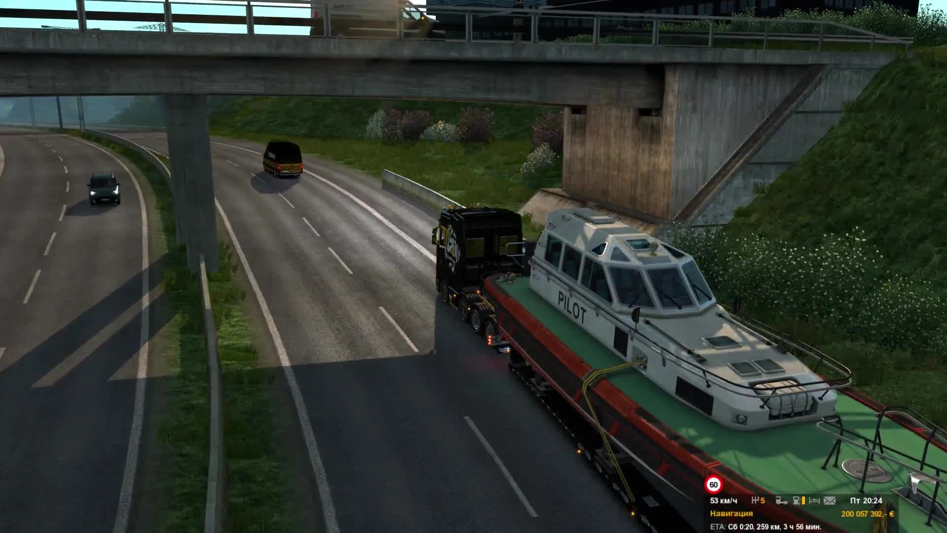 ETS 2 Scania 2016 8x4 CAT - Pilot Boat Fail