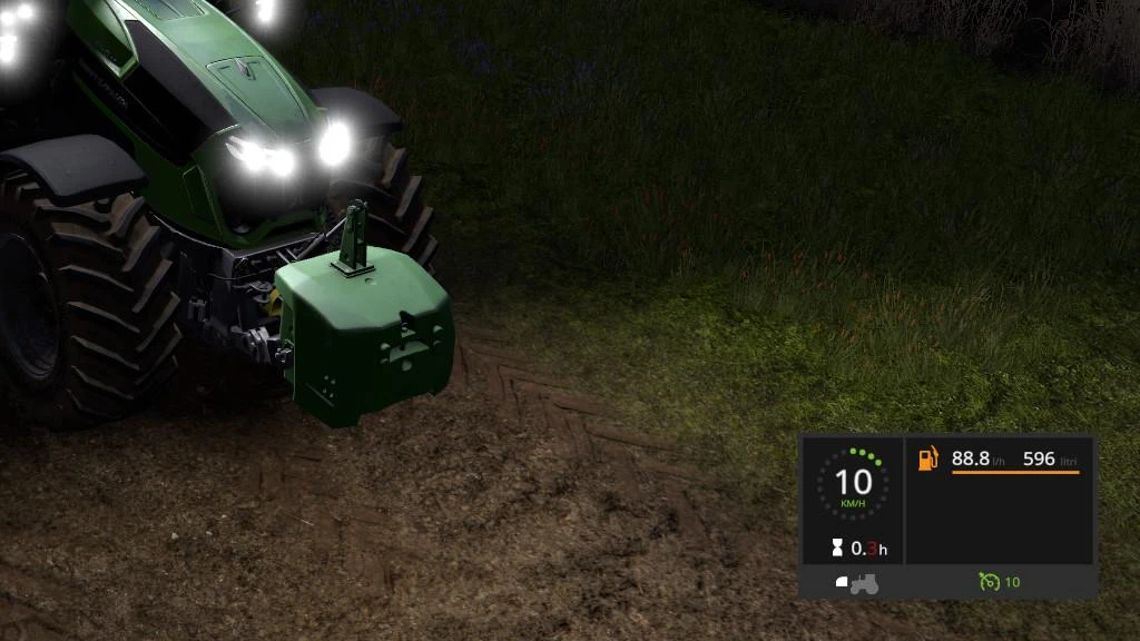 Farming Simulator 17 "FUEL USAGE DISPLAY V1.0"