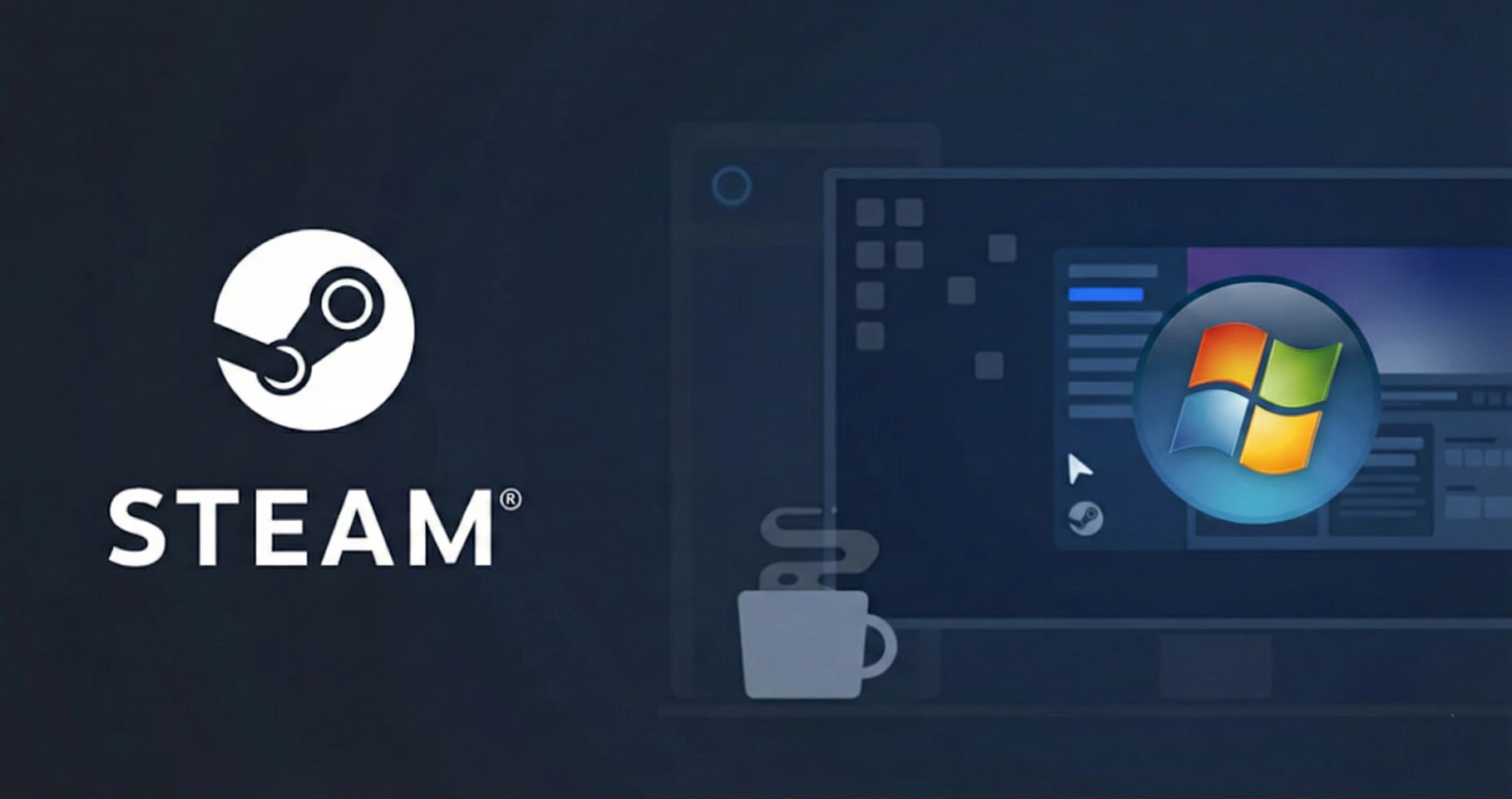 Последняя бета-версия клиента Steam неофициально портирована на Windows 7 и Windows 8