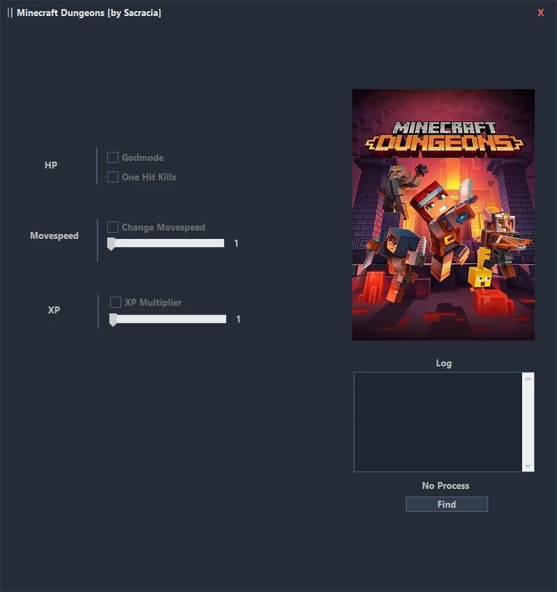 Minecraft Dungeons "Трейнер +4" [UPD: 28.04.2022] {Sacracia}