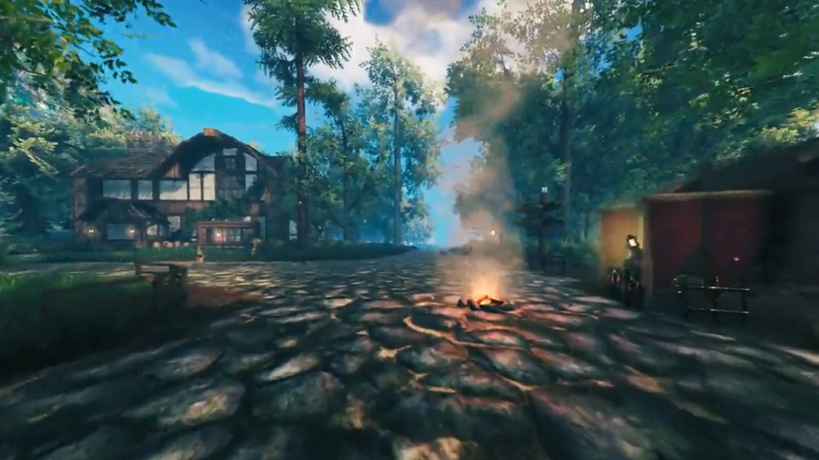 Прекрасный Элвиннский лес в Valheim - Энтузиаст продолжает работу над картой из WoW