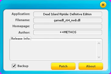 Dead Island - Riptide Definitive Edition: Developer Console Patcher