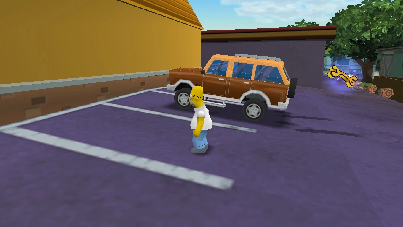 The Simpsons Hit & Run "Canyonero road rage"