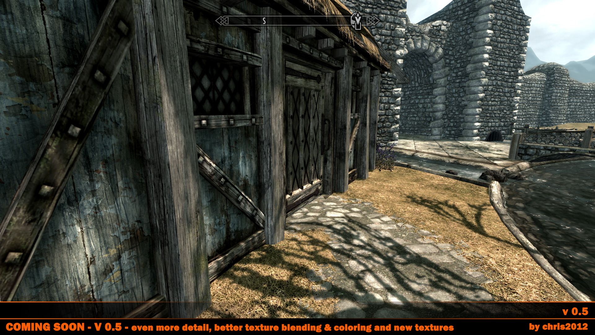 TES 5: Skyrim "HD текстуры для города Вайтран Version 0.51"