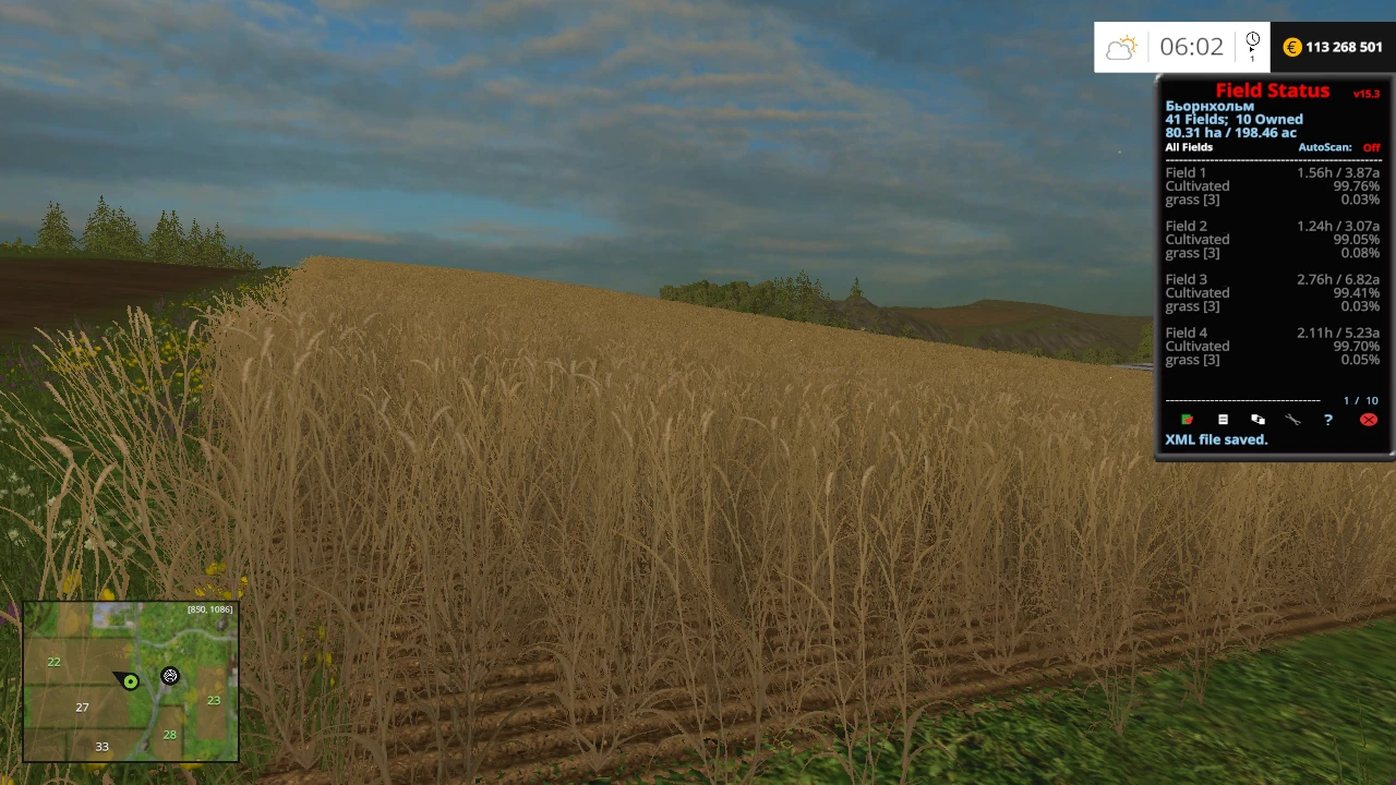 Farming Simulator 15 "Field Status v15.3"