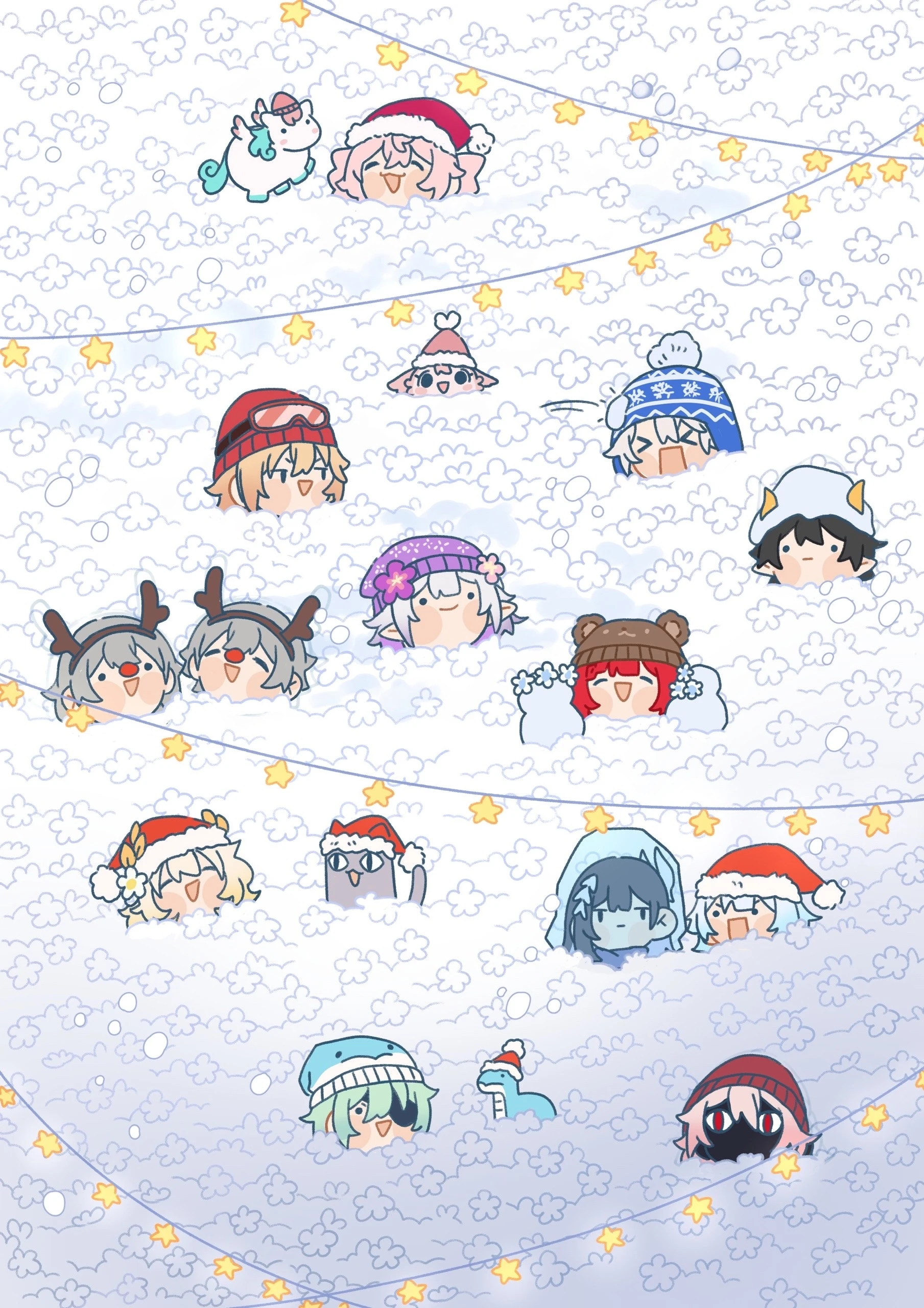 На Амфореусе выпал снег