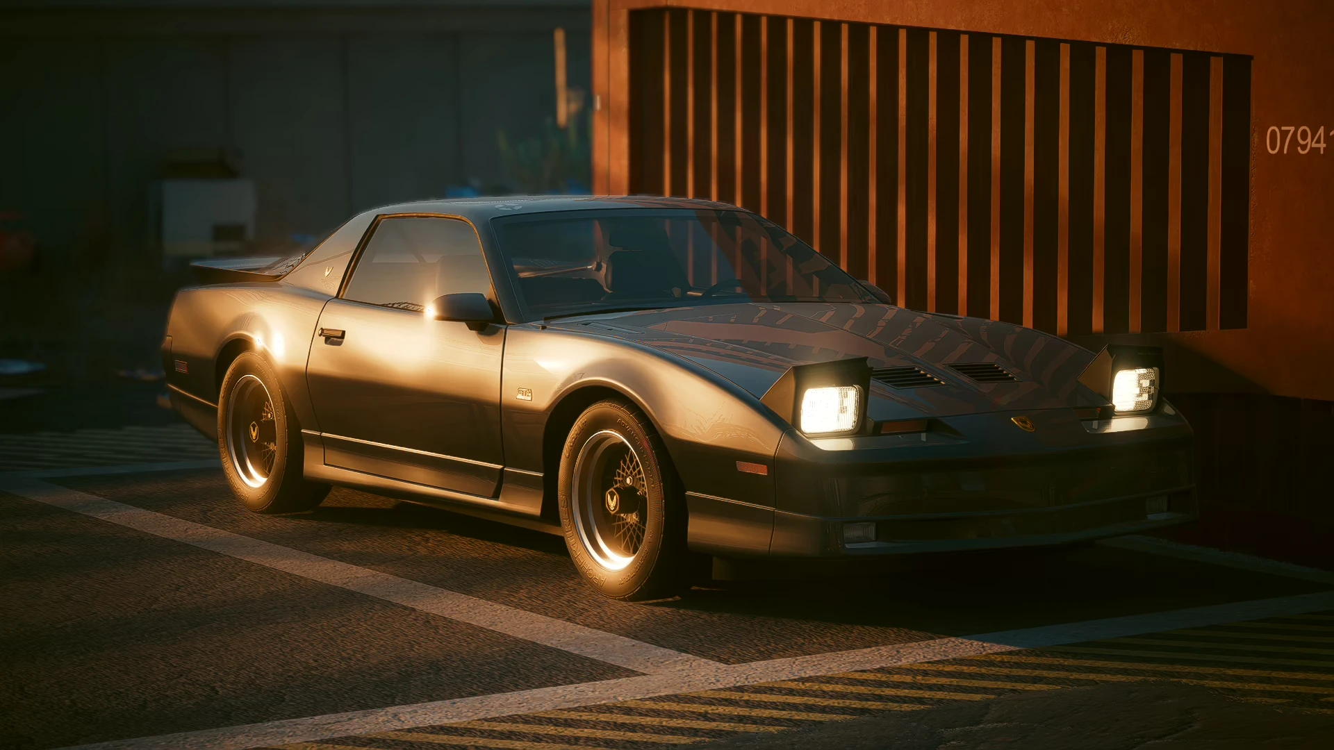Cyberpunk 2077 "Машина Pontiac Firebird Trans AM GTA"