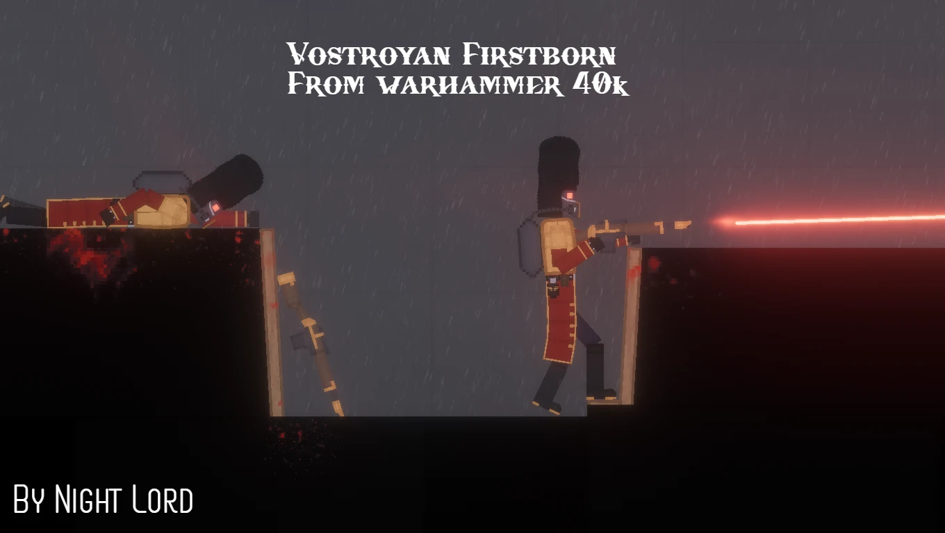 People Playground "Ремейк солдата Востроянских Первенцев из Warhammer 40K"