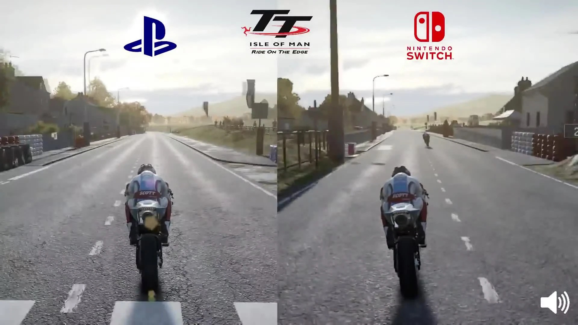 Сравнение графики сравнение TT Isle of Man на Switch и PS4