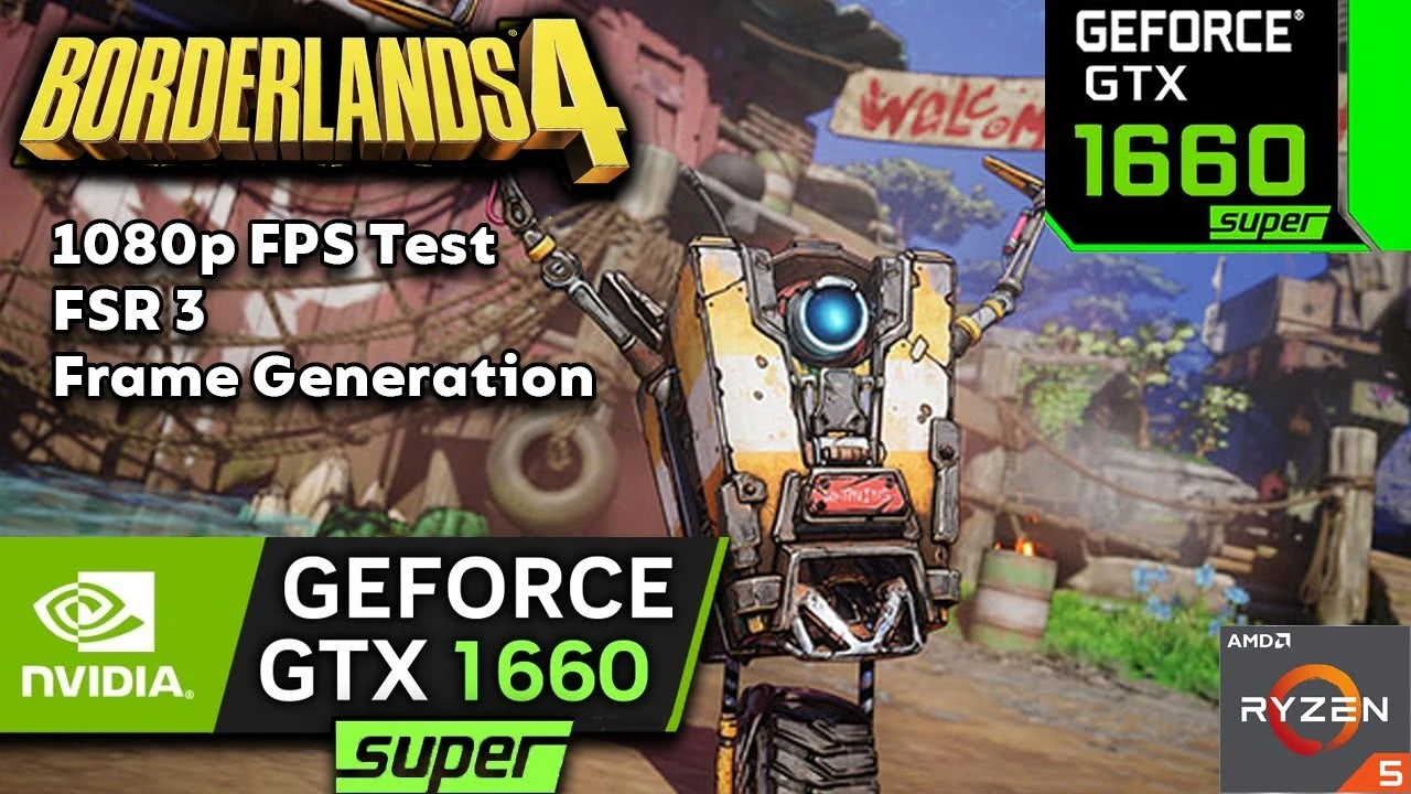 Borderlands 4 на GTX 1660 Super: тест FPS с FSR 3 и генерацией кадров