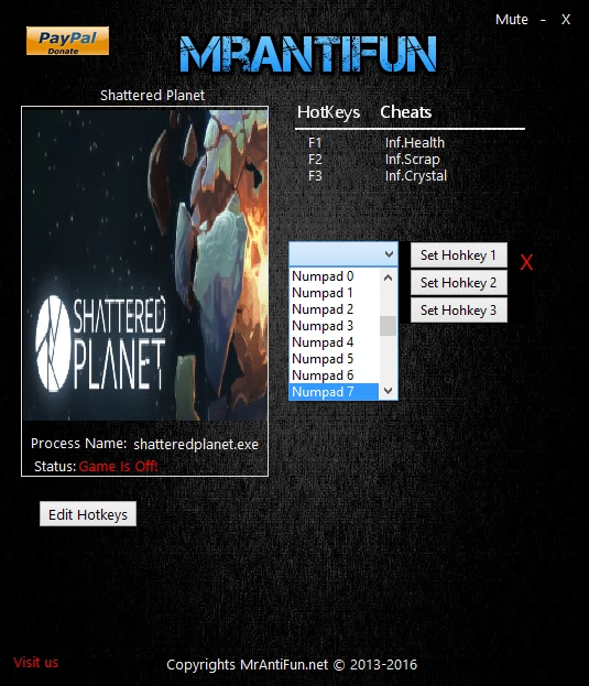 Shattered Planet: Трейнер/Trainer (+3) [2.1.3] {MrAntiFun}